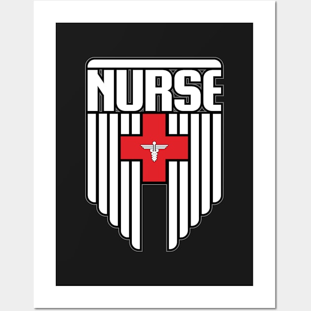 Nurse Shield Wall Art by Grandeduc